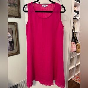 Allegra Masseti Fuchsia Linen Dress size small